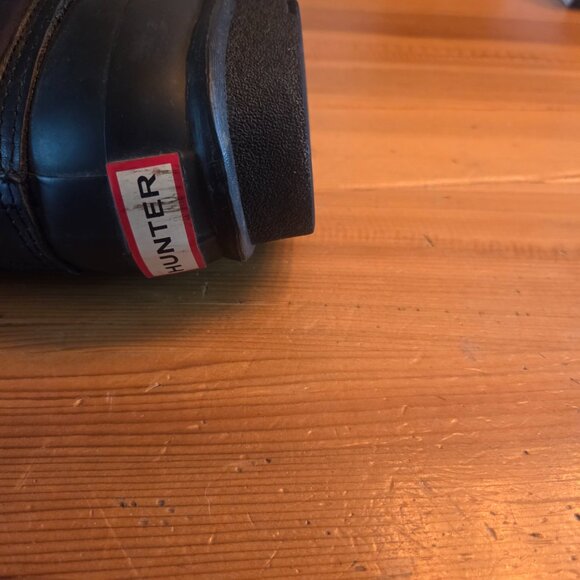 Hunter Original Short Quilted Boots Lace Nylon Puffer Rubber Black Sz 9 Winter - Picture 7 of 8